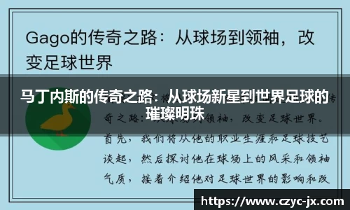 马丁内斯的传奇之路：从球场新星到世界足球的璀璨明珠