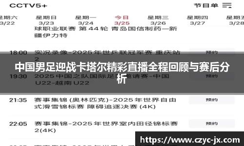 中国男足迎战卡塔尔精彩直播全程回顾与赛后分析